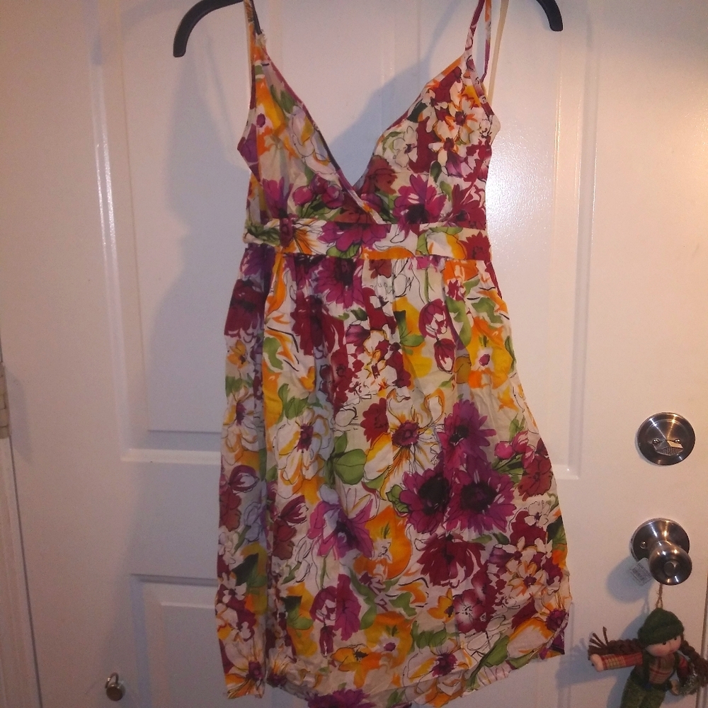 4/$15 Sale Nwt Floral Dress Summer Dots Large